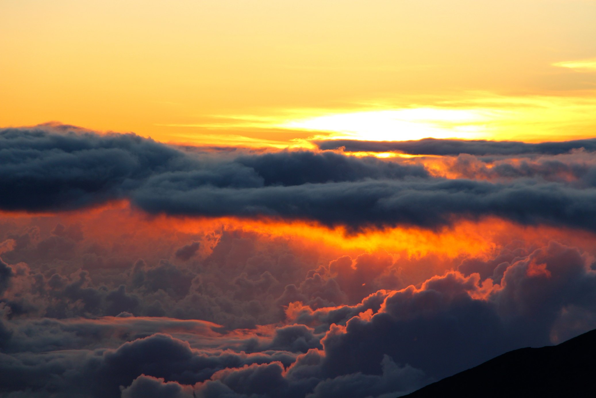 Morning Sunrise in the Clouds